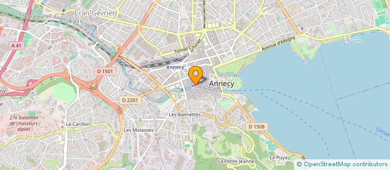 localisation de l'entreprise AUBERGE DU LYONNAIS à ANNECY
