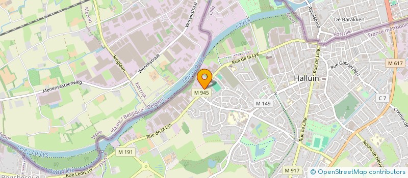 localisation de l'entreprise AUBERGE DU MANOIR  HALLUIN