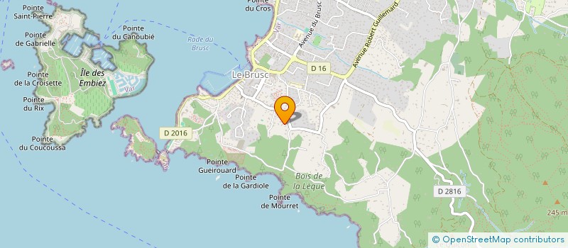 localisation de l'entreprise AUBERGE DU MONT SALVA à SIX-FOURS-LES-PLAGES