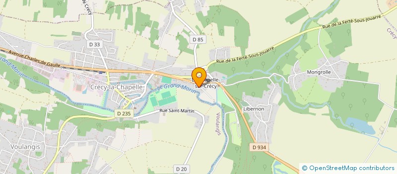 localisation de l'entreprise AUBERGE DU MOULIN  CRECY-LA-CHAPELLE