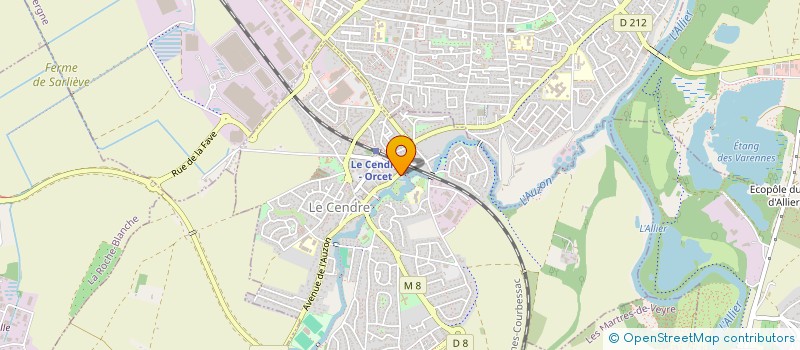 localisation de l'entreprise AUBERGE DU MOULIN  LE CENDRE