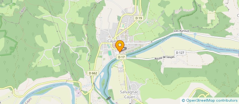 localisation de l'entreprise AUBERGE DU PONT à CAJARC