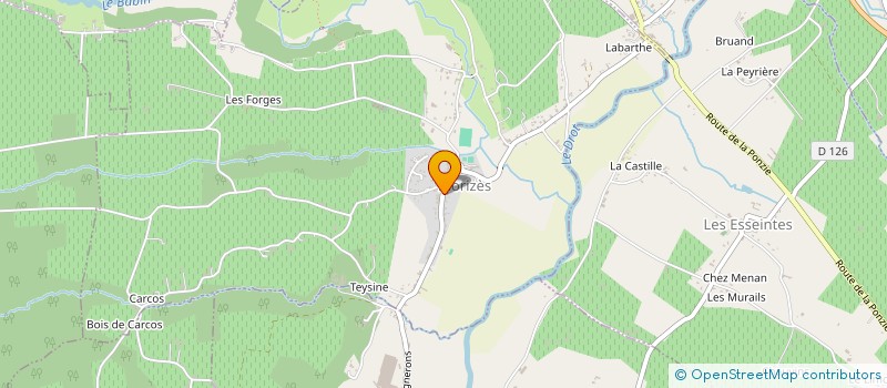 localisation de l'entreprise AUBERGE DU PONT DORE  PONDAURAT