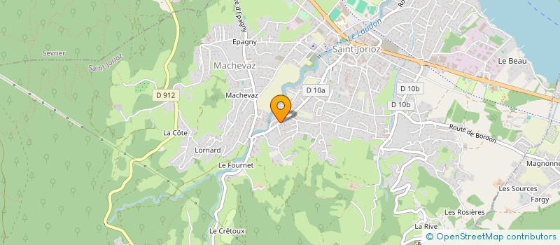 localisation de l'entreprise AUBERGE DU SEMNOZ  SAINT-JORIOZ