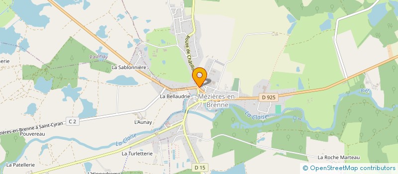 localisation de l'entreprise AUBERGE DU TILLEUL à MEZIERES-EN-BRENNE
