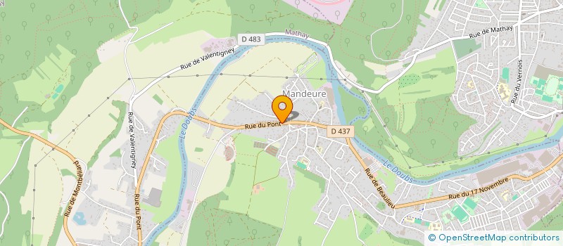 localisation de l'entreprise AUBERGE DU TROULOT à MANDEURE