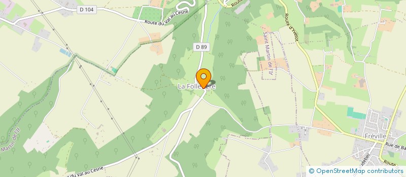 localisation de l'entreprise AUBERGE DU VAL AU CESNE  CROIX-MARE