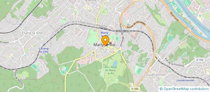 localisation de l'entreprise AUBERGE DU VIEUX MARLY  MARLY-LE-ROI