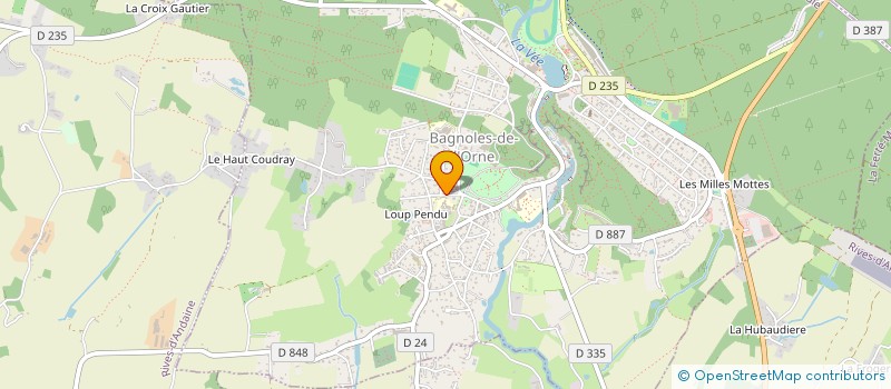 localisation de l'entreprise AUBERGE FLEURIE à BAGNOLES-DE-L'ORNE-NORMANDIE