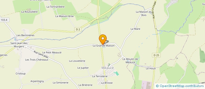 localisation de l'entreprise AUBERGE GRAND'MAISON à MEAUCE