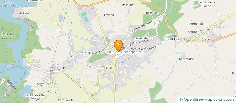 localisation de l'entreprise AUBERGE GRAND'MAISON SARL à GUERLEDAN