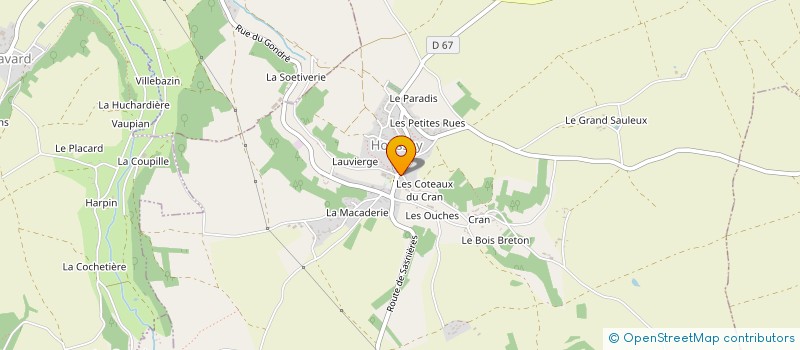 localisation de l'entreprise AUBERGE HOUSSAY  HOUSSAY