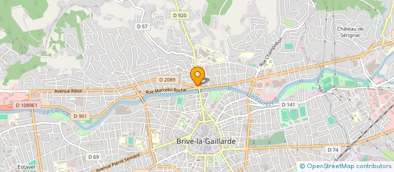 localisation de l'entreprise AUBERGE-INN DU PONT CARDINAL  BRIVE-LA-GAILLARDE