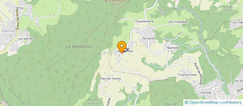 localisation de l'entreprise AUBERGE LA FERME DE FERRIERES à ANNECY