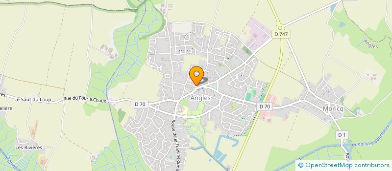 localisation de l'entreprise AUBERGE LA QUICHENOTTE  ANGLES