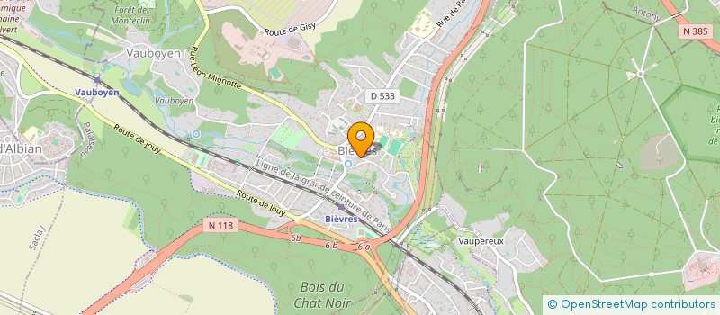 localisation de l'entreprise AUBERGE LE BEAU SITE  BIEVRES