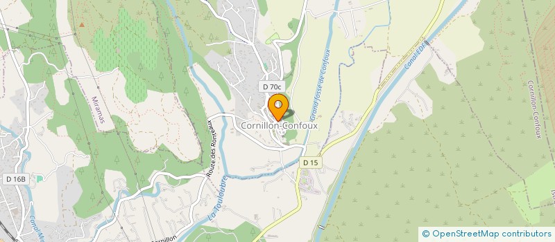 localisation de l'entreprise AUBERGE LE DONJON à CORNILLON-CONFOUX
