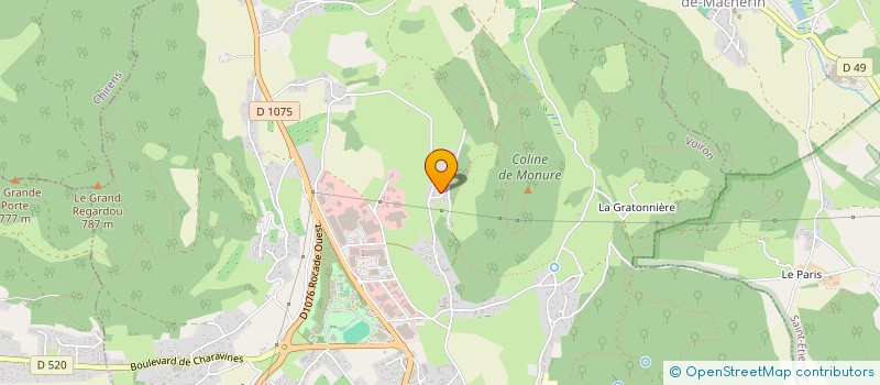 localisation de l'entreprise AUBERGE LE MAS DU BIOT  VOIRON