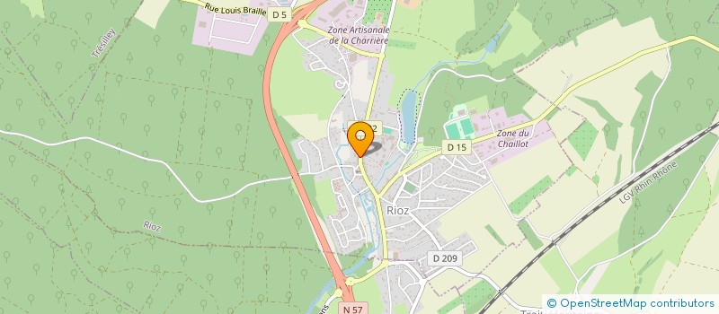 localisation de l'entreprise AUBERGE LE SAINT CLAUDE  RIOZ