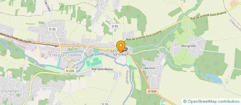 localisation de l'entreprise AUBERGE LES DEUX LIONS  CRECY-LA-CHAPELLE