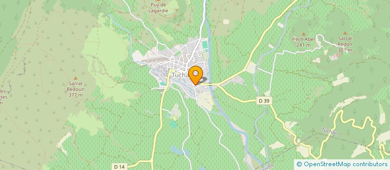 localisation de l'entreprise AUBERGE LES TILLEULS  TUCHAN