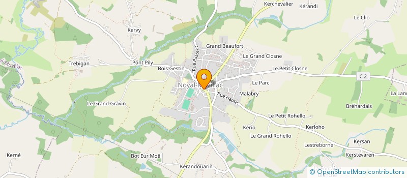 localisation de l'entreprise AUBERGE NOYALAISE  NOYAL-MUZILLAC