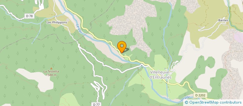 localisation de l'entreprise AUBERGE ROCHE GRANDE à ENTRAUNES