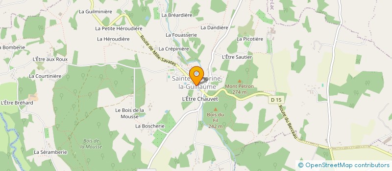 localisation de l'entreprise AUBERGE SAINTE HONORINE à SAINTE-HONORINE-LA-GUILLAUME