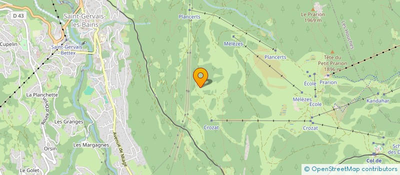 localisation de l'entreprise AUBERGE SAVOYARDE  SAINT GERVAIS LES BAINS