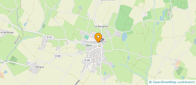 localisation de l'entreprise AUBERGE STE CATHERINE  FOUSSAIS-PAYRE