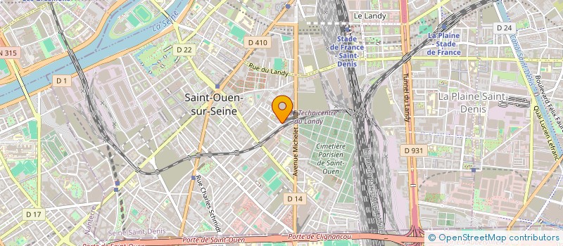localisation de l'entreprise AUBERGE YACINE à SAINT-OUEN-SUR-SEINE