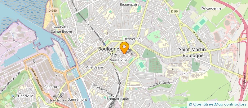 localisation de l'entreprise AUBERGIER  BOULOGNE-SUR-MER