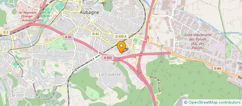 localisation de l'entreprise AUBERIC FINANCES à AUBAGNE
