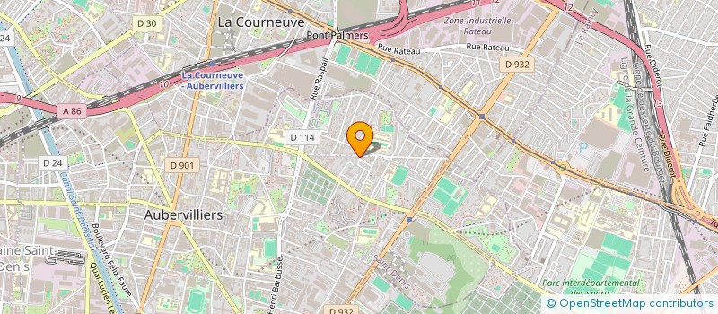 localisation de l'entreprise AUBERJEUX à AUBERVILLIERS