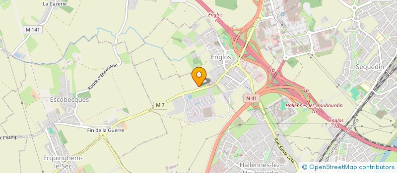 localisation de l'entreprise AUBERS  HALLENNES-LEZ-HAUBOURDIN