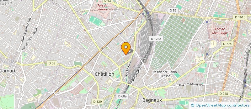 localisation de l'entreprise AUBERSTAR à CHATILLON