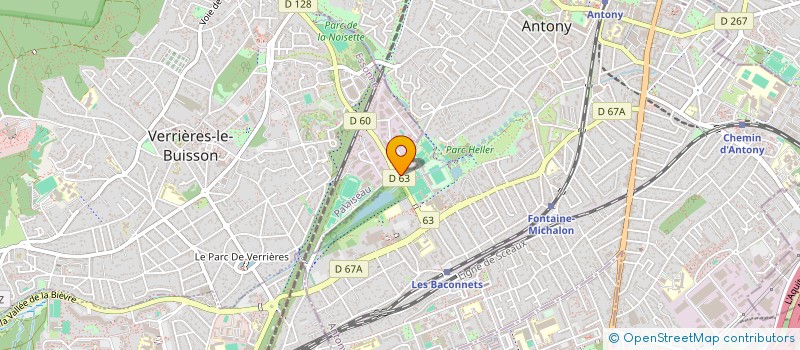 localisation de l'entreprise AUBERT à VERRIERES-LE-BUISSON