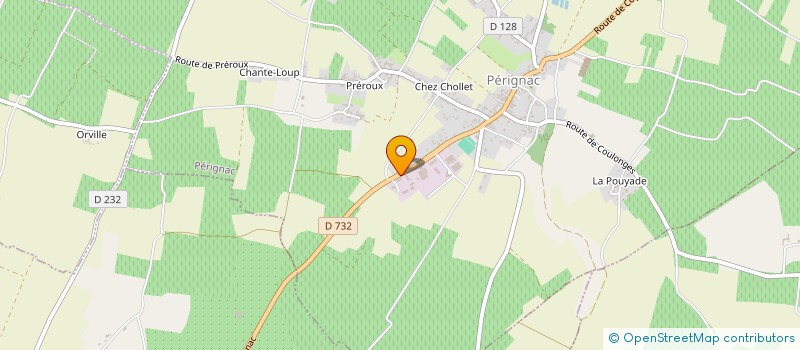 localisation de l'entreprise AUBERT à PERIGNAC