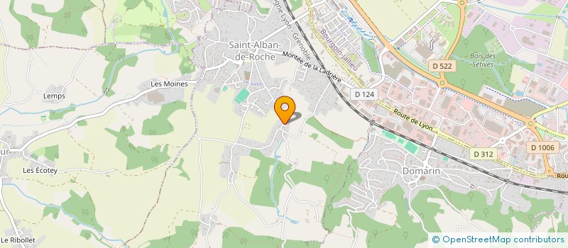 localisation de l'entreprise AUBERT  SAINT-ALBAN-DE-ROCHE