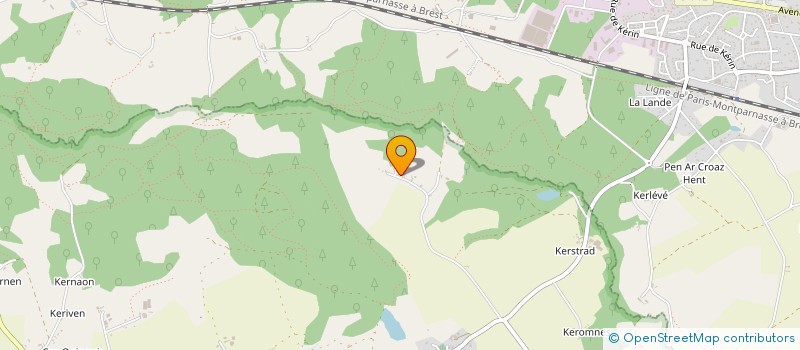 localisation de l'entreprise AUBERT  PLOUGONVEN