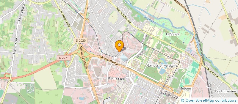 localisation de l'entreprise AUBERT à OLIVET