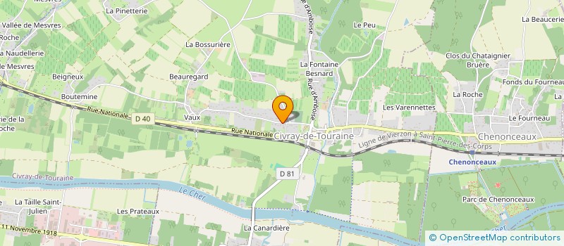 localisation de l'entreprise AUBERT ALEXANDRE  CIVRAY-DE-TOURAINE