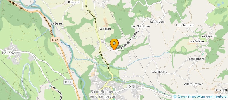 localisation de l'entreprise AUBERT ASSISTANCE  SAINT-BONNET-EN-CHAMPSAUR