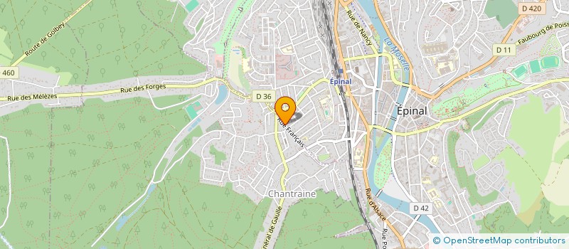 localisation de l'entreprise AUBERT BATIMENT SARL à EPINAL