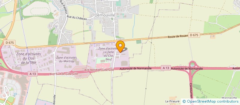 localisation de l'entreprise AUBERT CARRELAGE  DEMOUVILLE