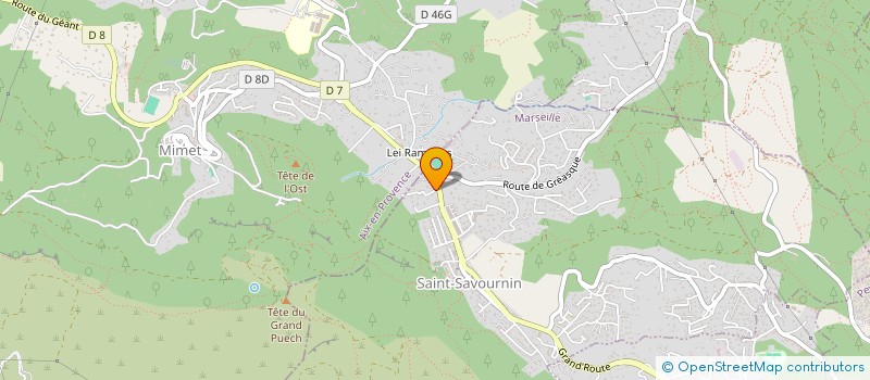 localisation de l'entreprise AUBERT & FILS  SAINT-SAVOURNIN