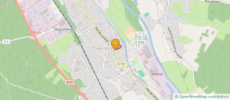 localisation de l'entreprise AUBERT FLEURS à THAON-LES-VOSGES