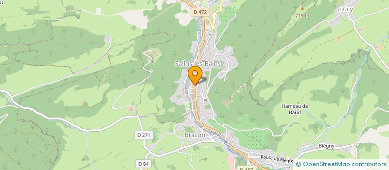 localisation de l'entreprise AUBERT GISCARD 2  SALINS-LES-BAINS