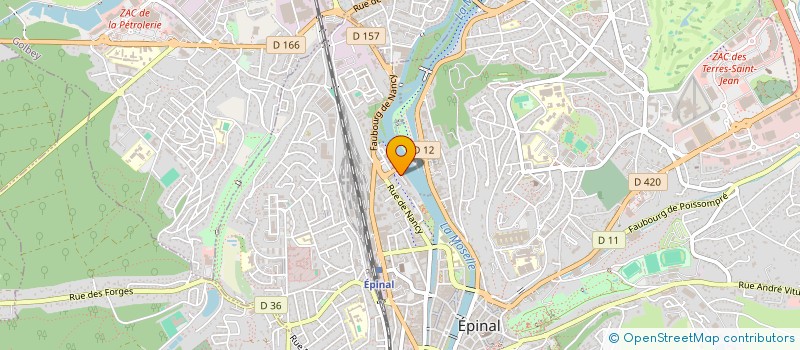 localisation de l'entreprise AUBERT HOLDING à EPINAL
