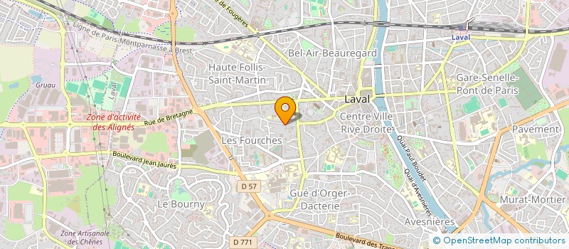 localisation de l'entreprise AUBERT INDIVISION à LAVAL